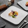 8/10 Inch Stone Pattern Flat Plate Creative Nordic Ceramic Dinner Plate Classic Matte Sushi Dessert Tableware Western Restaurant