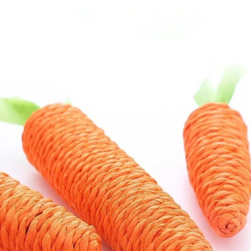 Self Play Sound Carrot Cat Toys Anti-Bite Teething Stick Cuddle Wand Scratch Board For Indoor Home Cat Pet Supplies