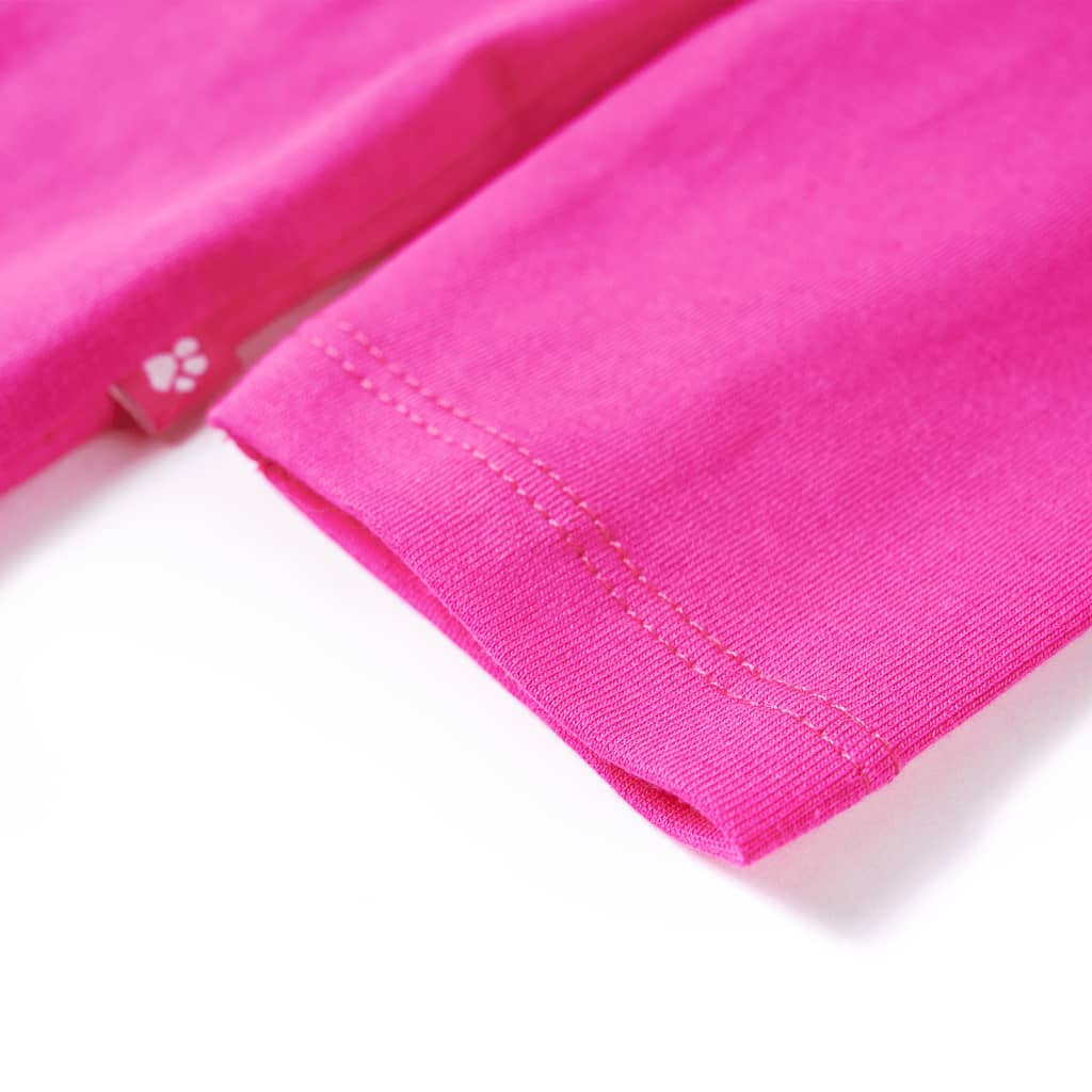 Kids Long Sleeve T Shirt Dark Pink Size 104