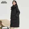 Women's Mid-Length Detachable Hooded Down Jacket X40143400F