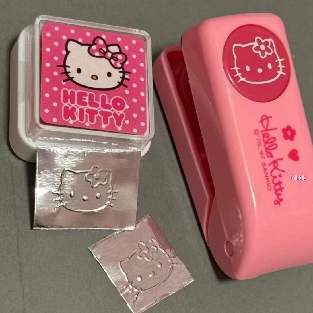 Металлическая пробивка-тиснитель Hello Kitty - Милый штамп-тиснитель в стиле Xiaohongshu
