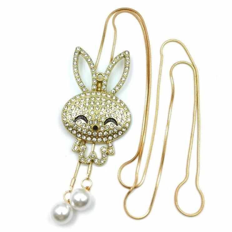 Korean Version Autumn and Winter Sweater Chain Long Pearl Necklace Pendant Autumn and Winter Temperament Fringed Jewelry Accessories