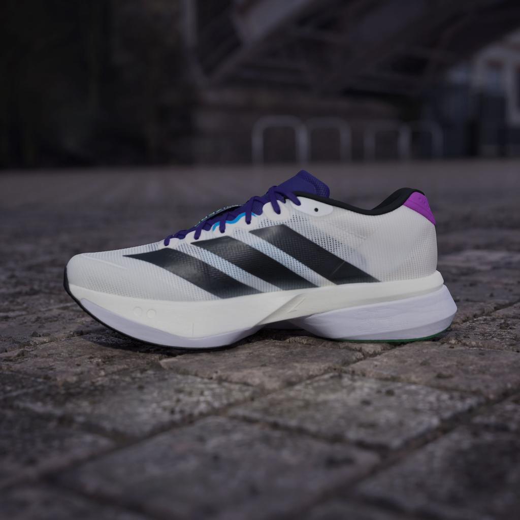 adidas Adizero Boston 13 'Core White Core Black Lime Burst'