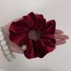 Scrunchies for Hair Black Velvet Red Hairties Girls For Daliy Ponyhair Hairstyle Hair Accessories Headwear Women Gifts