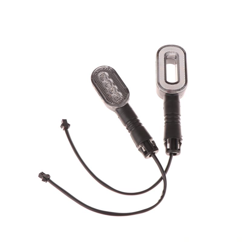 2Pcs Bicycle Turn Signal Horn Taillight 36V/48V/60V/72V Bike Light Warning Lamp For Electric Throttle Motorcycle Scooter Parts