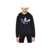 adidas Originals Kids' Colorful Trefoil Hoodie Black H32388