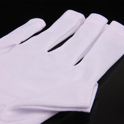 Guantes con Protección UV para Uñas para Lámpara UV LED Secador de Uñas Protección contra Radiación de Luz, Herramienta para Uñas con Dedos Abiertos Blanco