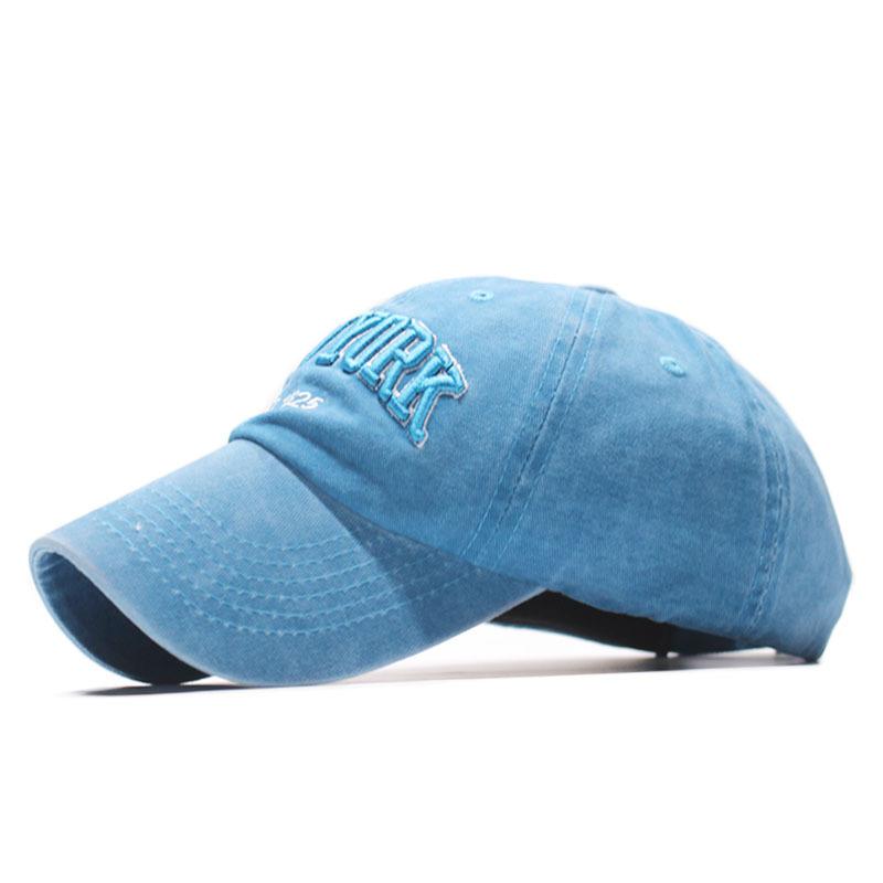 Versatile Pure Cotton Alphabet Washed Cloth European and American Retro Old Baseball Cap Outdoor Sunshade Men's and Women's Hats