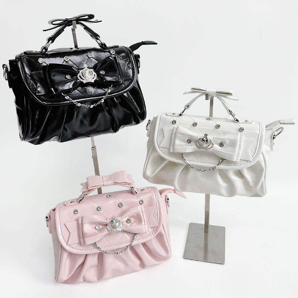 Lolita Rhinestone Bag Chain Bow Bolsos mujer Crossbady Bags for Woman Multi-function Bolsa Original Sac Femme Elegant Bolso