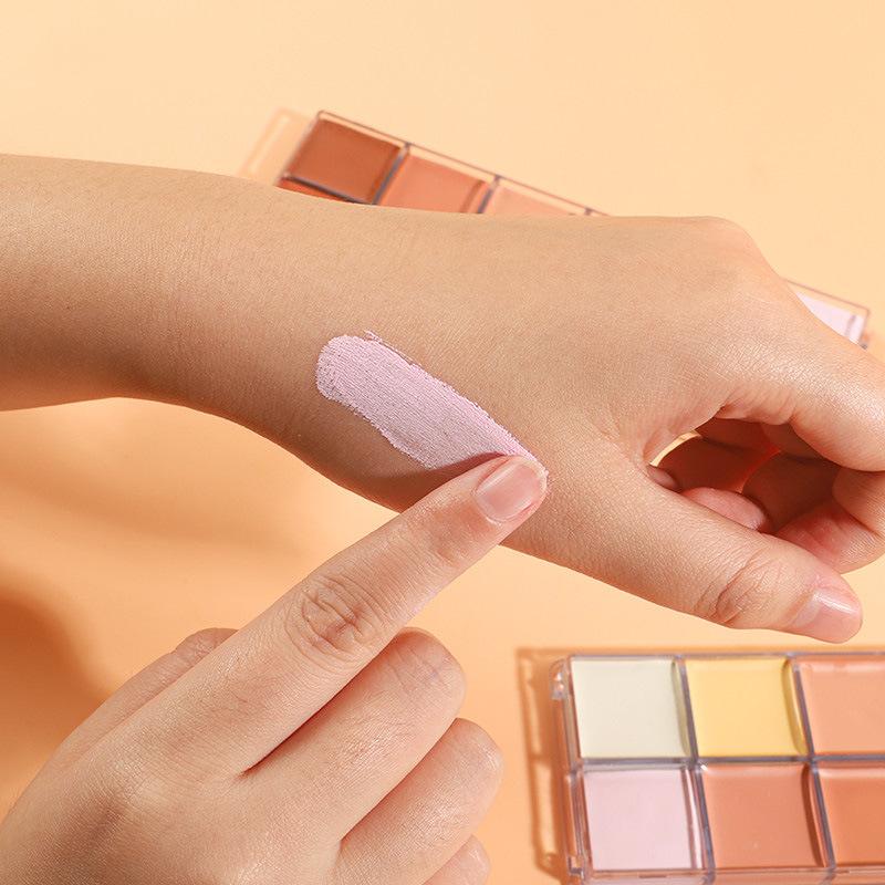 12 colori Concealer Palette Fondotinta Lunga Durata Copertura Viso Acne Segni Correttore Crema Acquosa Setosa Cosmetici Donna