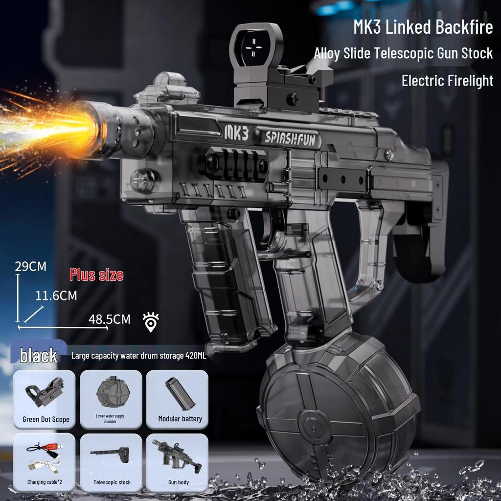 2025 Firelight MK3 High-Speed Electric Water Gun, Large Capacity