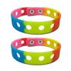 2 Pcs Silicone Charm Bracelets for Kids Adjustable Wristband