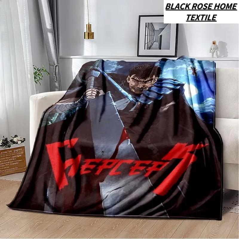 Fashion Art 3D HD Printed Berserk Anime Blanket Family Bedroom Sofa Bed Sheet Plush Sleeping Blanket Camping Warm Cover Blanket