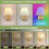 Cross-border Wireless RGB Remote Wall Lamp, American Style for Living Room, Hallway, Hotel Bedside.