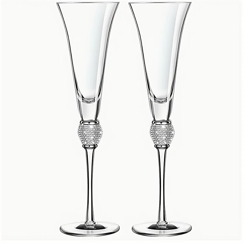 

European Luxury Diamond Gold Rim Wine Glass Champagne Cocktail Glass High Foot Elegant Crystal Cup 501-600ml
