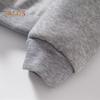 Felpa con cappuccio unisex autunno inverno polsino orlo elastico ampia tasca applicata spessa felpata ampia tinta unita stampata cappuccio coulisse coppia top