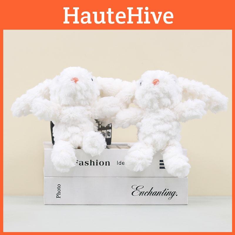 Bunny Chain Key Cartoon Plush Toy Long Eared Children Backpack Pendant Doll