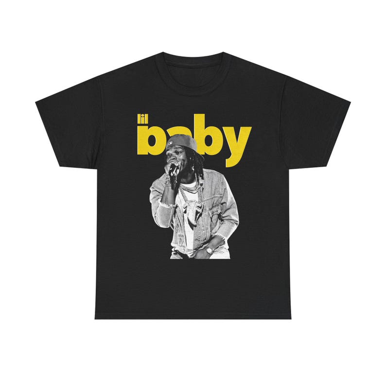 

2026 Summer Fashion Lil Baby B&W Wham World Tour T Shirt, Rap Tees Unisex Vintage Top Hip Hop Streetwear Oversized Tshirt Y2K S