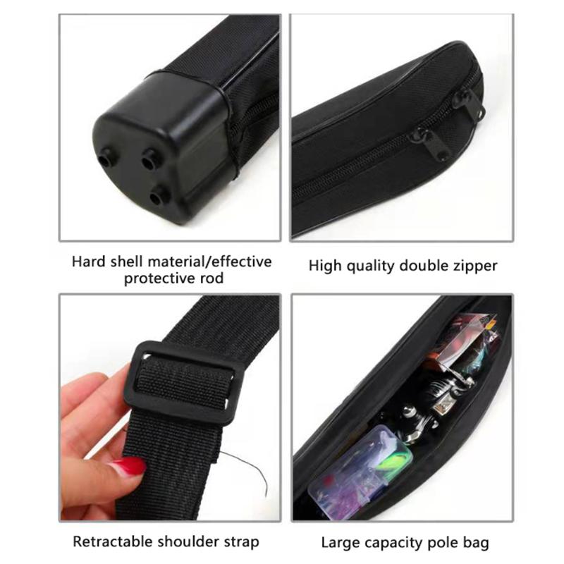Portable Fishing Tool Storage Bag Multifunctional Large-Capacity Canvas Fishing Rod Bag