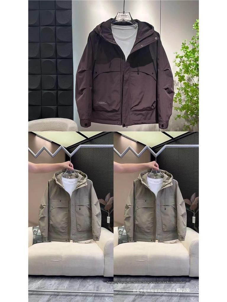 2024 Men's Fashionable Windproof Hooded Cotton Jacket – Thick, Loose, and Stylish for Autumn/Winter