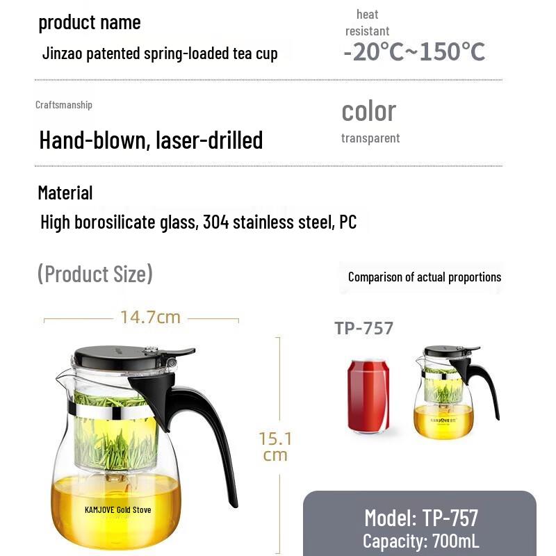 Jinzhao Heat-Resistant Glass Teapot Set