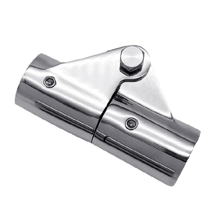 Stainless Steel Rotating Joint Coupling Connector Fitting Adapter for Boat Marine Tubing Canopies Yacht Tubing Fittings