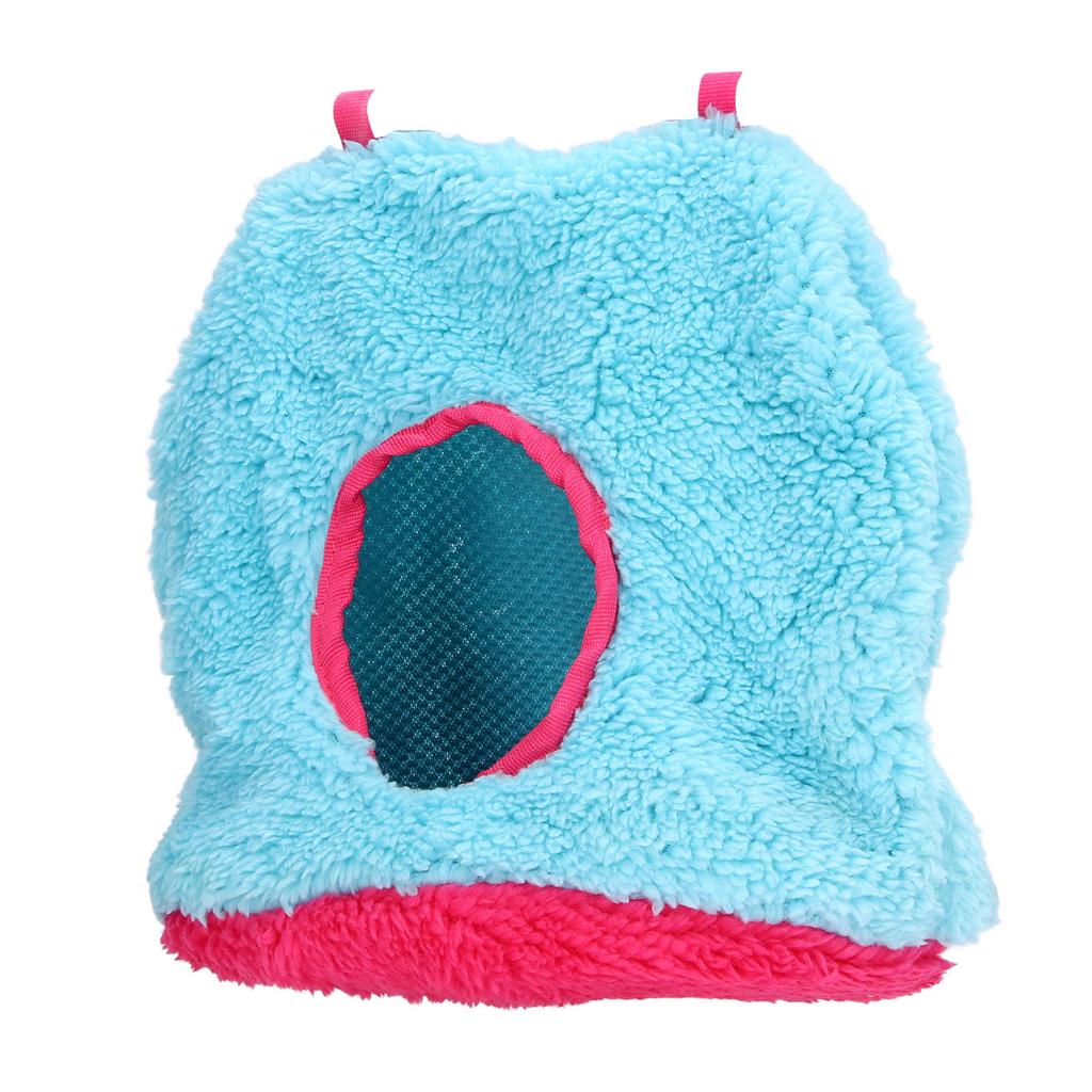 Bird Hanging Nest Plush Winter Parrot Hammock Warm Nest House for Pet Bird Parrots ParakeetBlue