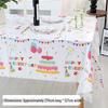 ZISIZ Disposable Kids' Birthday Party Plastic Tablecloth