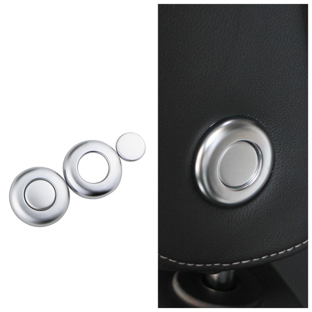 4Pcs/set Car Front Seat Head Adjustment Cover Trim Sticker for Volkswagen VW T-roc Troc 2018 2019 2020 2025 2025 Accessories