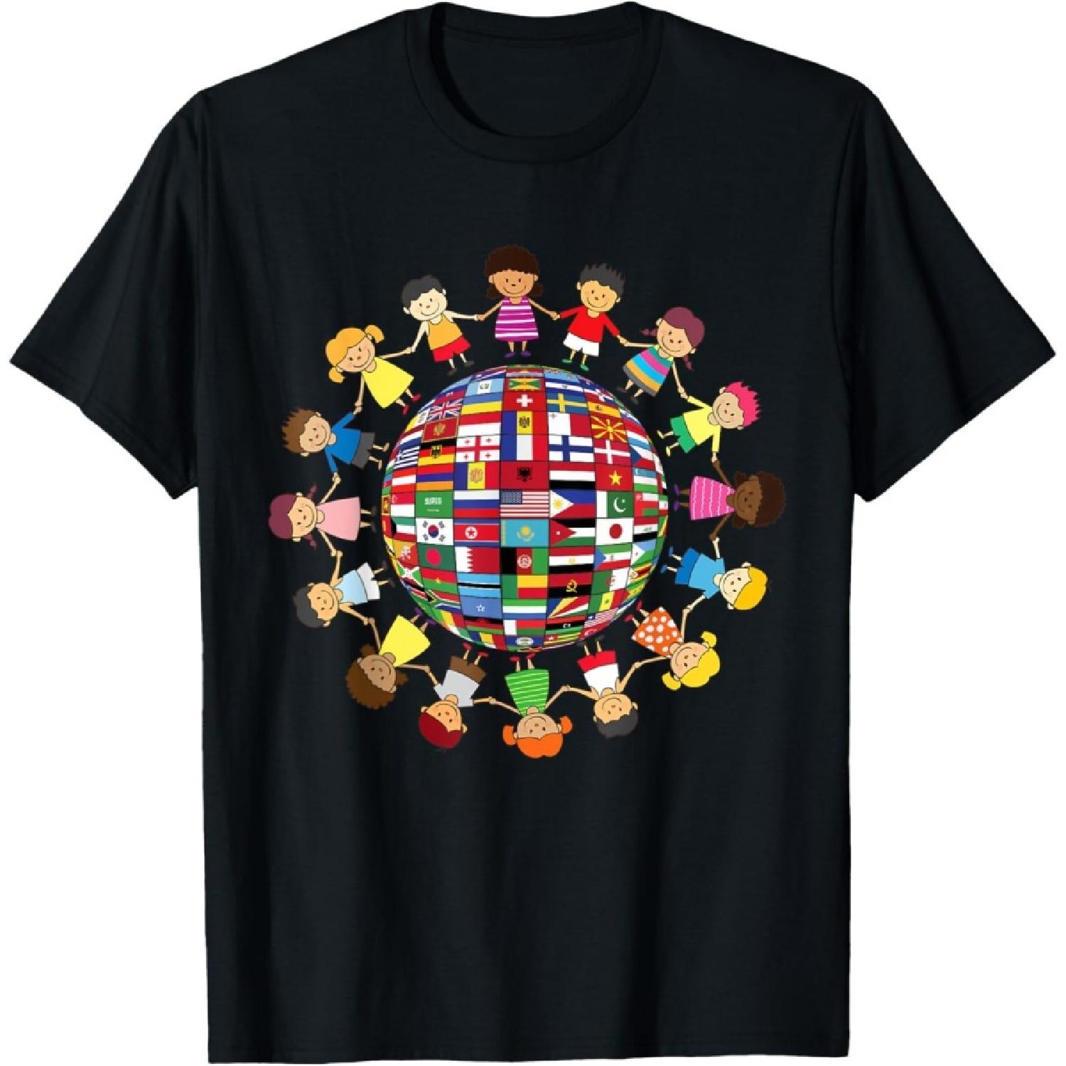 Cultural, Diversity Kids around the Globe T-Shirt S