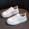 Leather Little White Shoes Women's Autumn New Soft-soled Sports and Leisure Shoes Women's Comfortable Flat-soled Lace-up Student Board Shoes