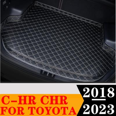 Sinjayer Car Trunk Mat Waterproof AUTO Tail Boot Carpets High Side Cargo Pad Carpet Liner Fit For Toyota C-HR CHR 2018