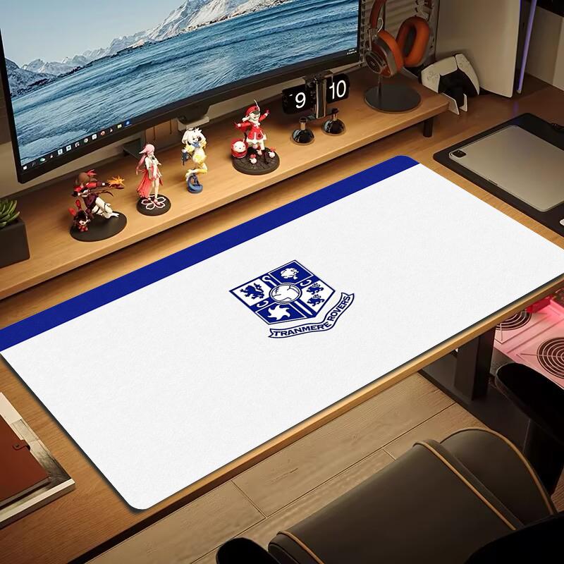 Tranmere Rovers Football Club Mouse Pad Large Gaming Table Cushion Nonslip Laptop Tablet Big Mousepad Xxl Mat Mini Pc Playmat With Lock Edge