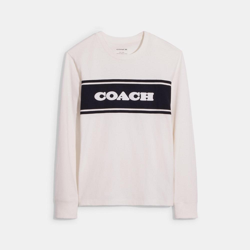 

Рубашка с длинным рукавом Coach Sporty Coach белая