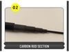 60cm Ultra-Hard, Ultra-Light Carbon Stream Rod – 2/8 Action, Ideal for Various Waters