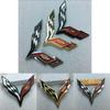 Elegant Zinc Alloy Metal Crossed Flag Emblem For Corvette C7 Stingray Badge