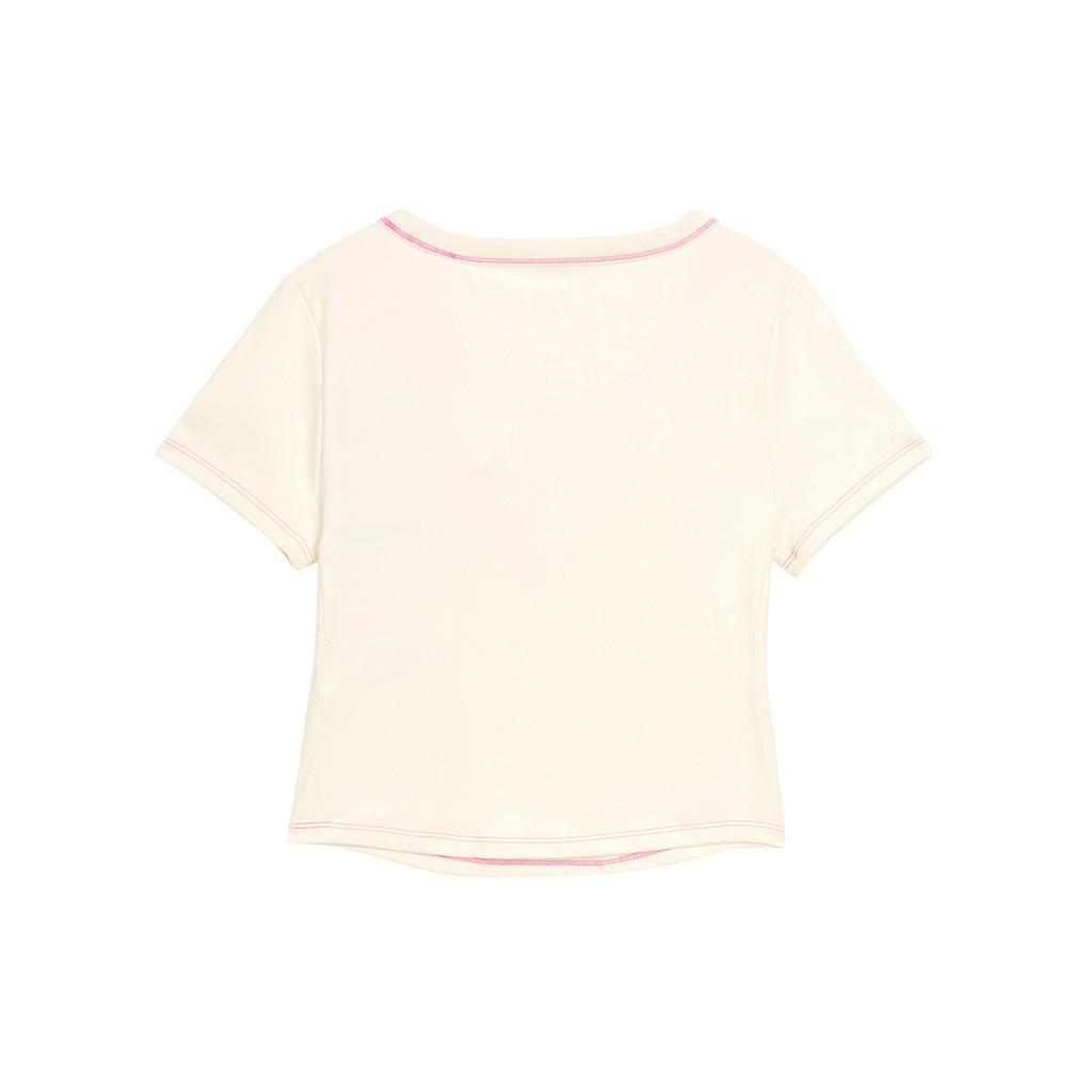 Nike Dri-Fit One Fitted Rundhals Slim Fit Schnelltrocknend Kurzarm Top Damen Tops Segelweiß HM4584133