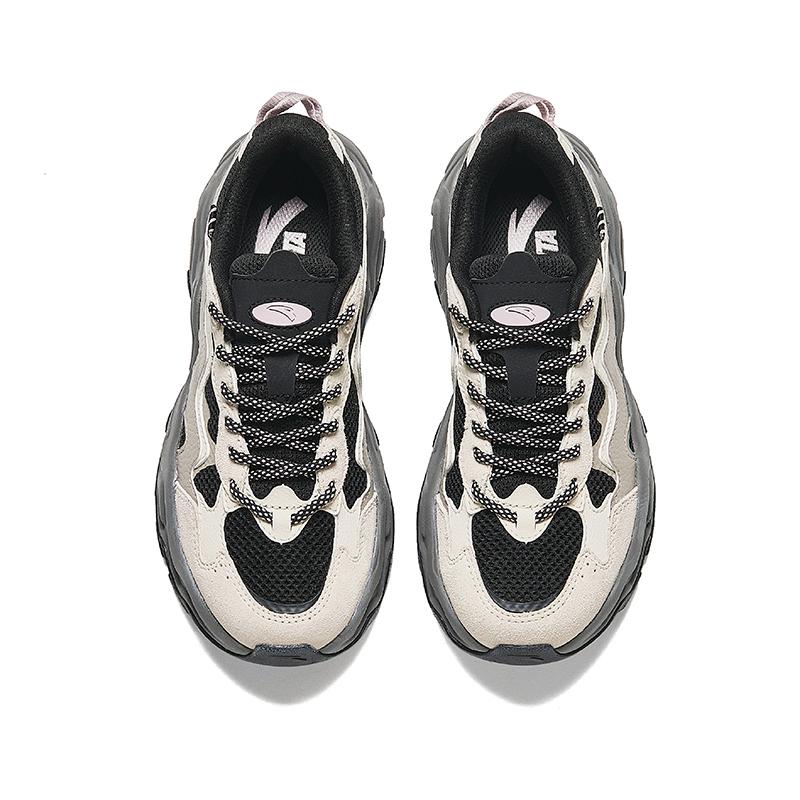 Anta Star Light 2 Comfortable Breathable Shock Absorbing Durable Low Top Casual Shoes Women sneaker Ash-Gray 922438837-5