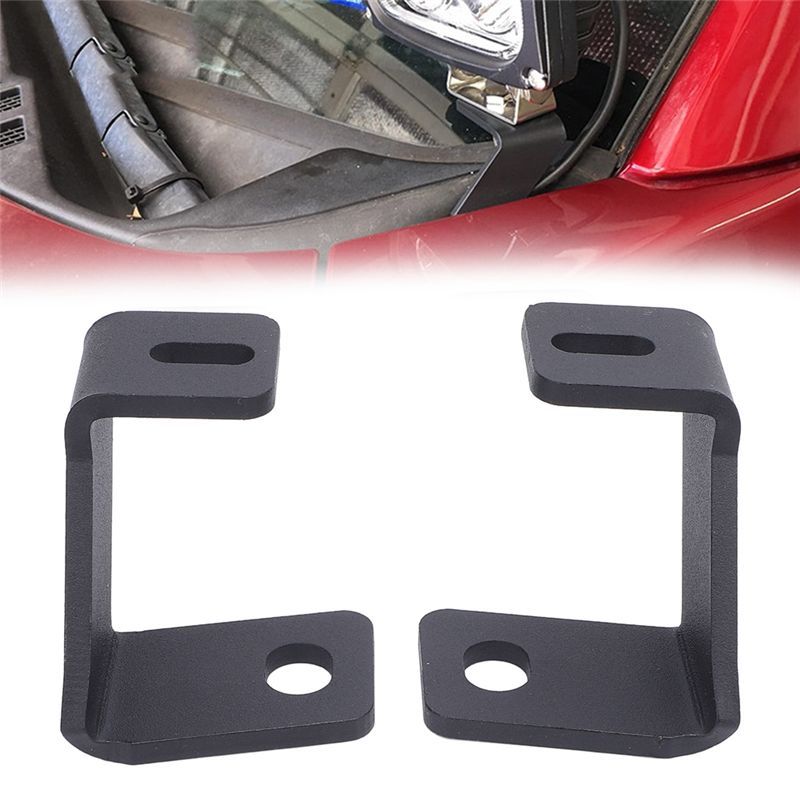 A16P-LED Work Cube Lamp Mounting Bracket 1 Pair Front A-Pillar Hood Light Mount For Car Hood Light Rack