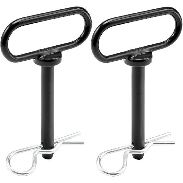 CZC AUTO 2 Pack Hitch Pin 5/8 X 4 Inch For Lawn Mower Trailer, Gate P For Simple One Handed Hook On & Off - Securely Hitch Lawn & Tow Behind