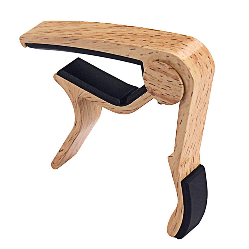

Universal Guitar Capo Wood Grain Guitar Tone Adjusting Clamp Electric Guitar Light Wood Grain