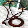 Lot Of 25 Nautical Leather Strap Necklace Magnifying Glass/Antique Pendant Reading Magnifier