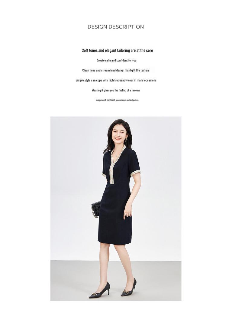 Beaded Luxury Waist-Hugging Dress – Noble Socialite Style for Women