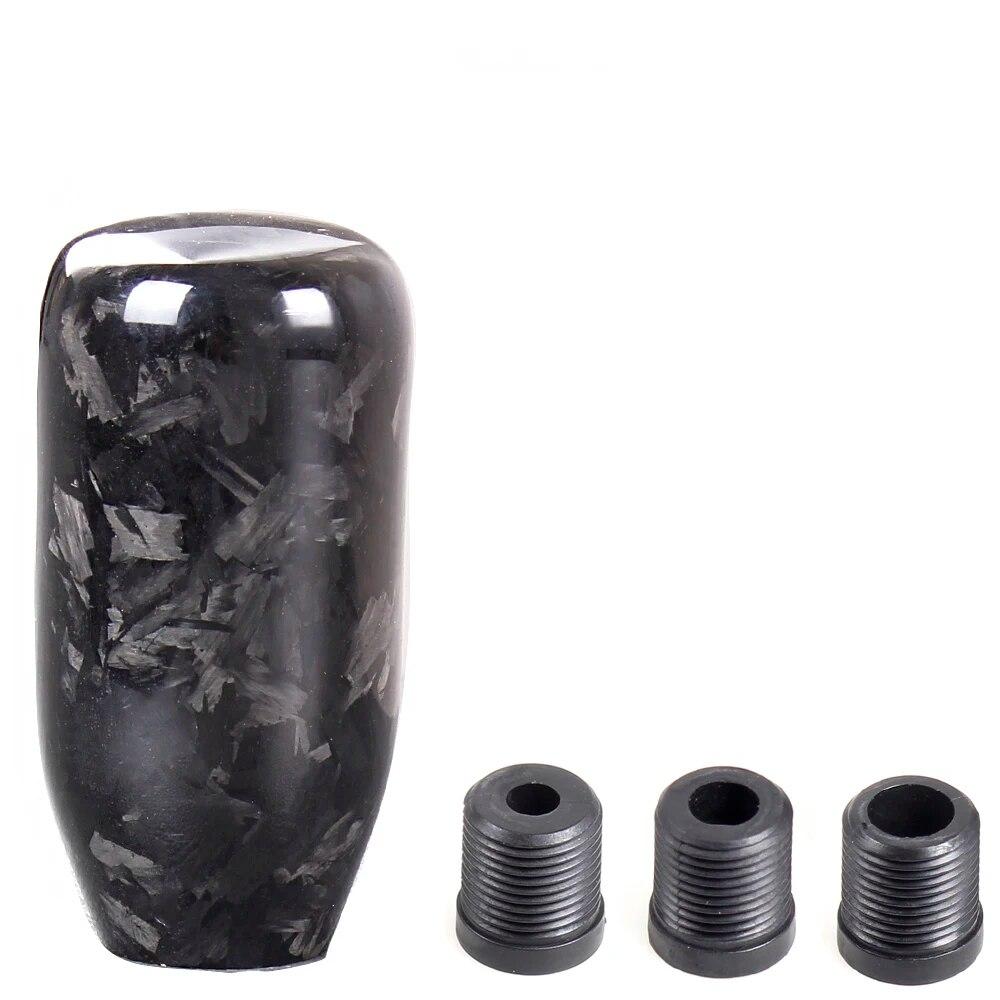 RASTP-Car Gear Shift Knob Forged Pattern Carbon Fiber Manual Transmission Shift Head for Most Car Decorations  Accessories