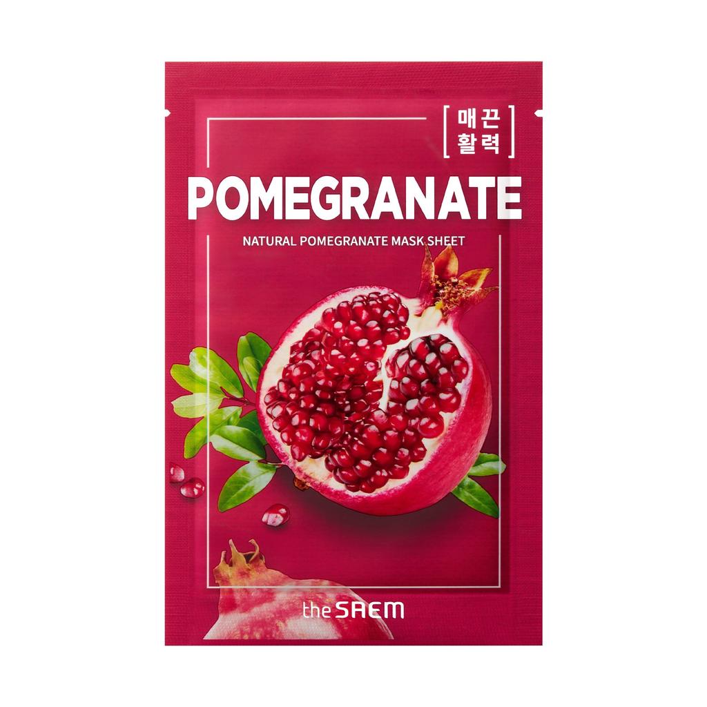 The Saem Natural Mask Sheet Maska Na Tkaninie Pomegranate 21Ml