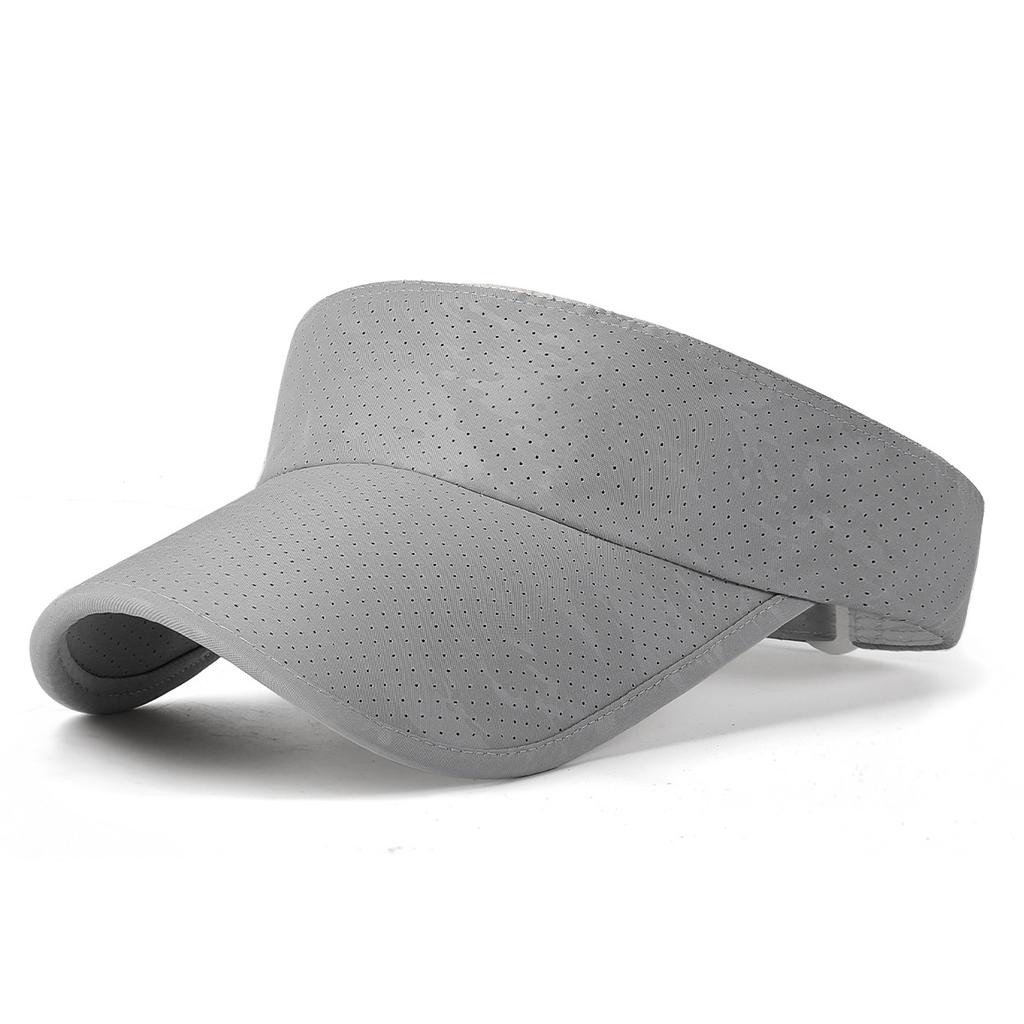 Summer new style plain extended brim sun protection open-top hat, outdoor sports perforated sun-shading baseball cap, quick-dry