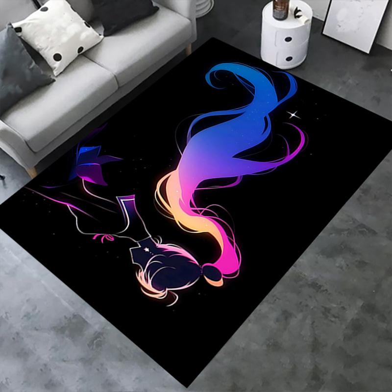 Colorful Gradient Chair Mat - Office Carpet, Oversized Rug for Home Decor, Sofa Mat, Desk Pad Gift for Any Room0129A