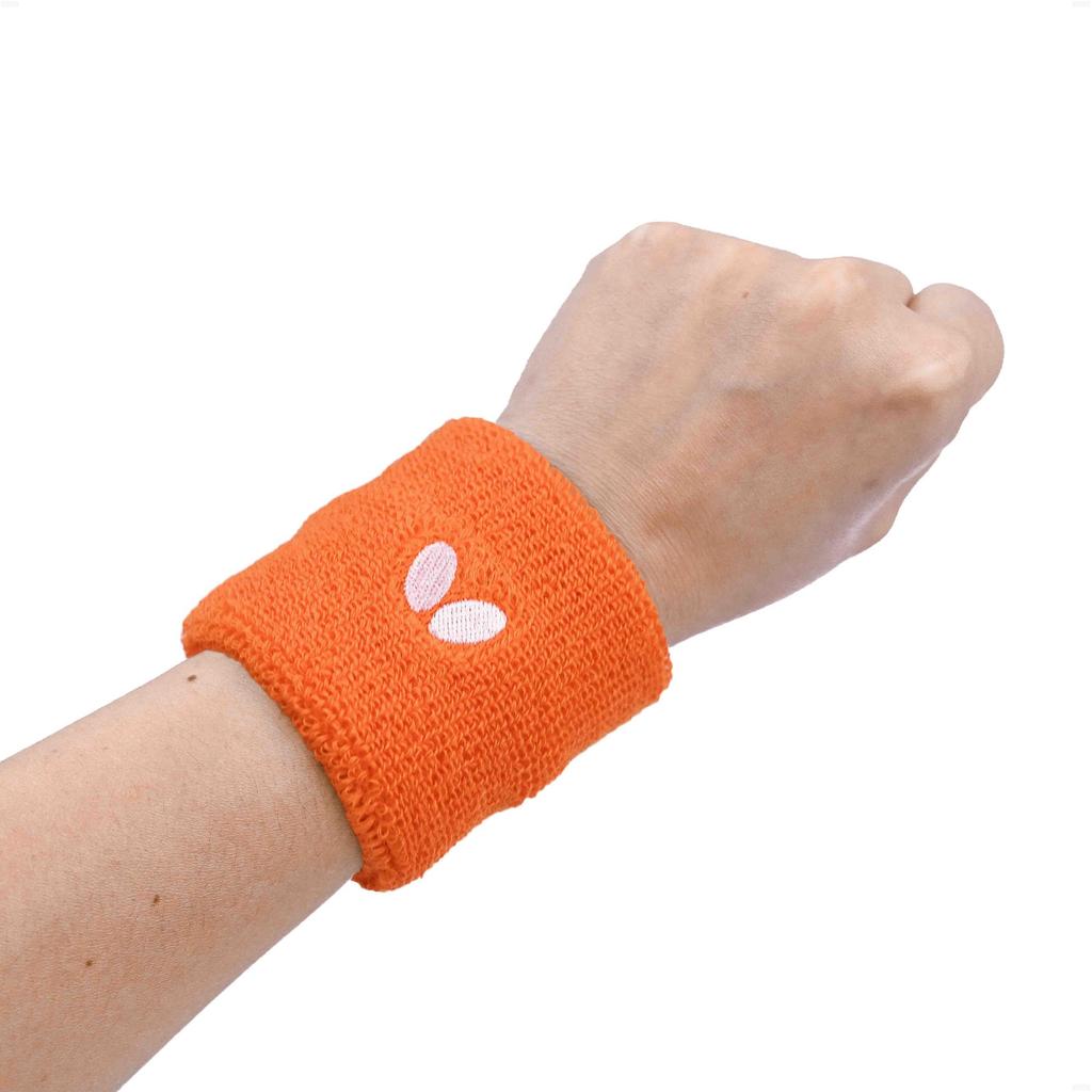 Butterfly Table Tennis Wristband NL Wristband II Orange 77400 Cotton Polyester Acrylic Nylon Polyurethane Unisex One Size Made In Japan