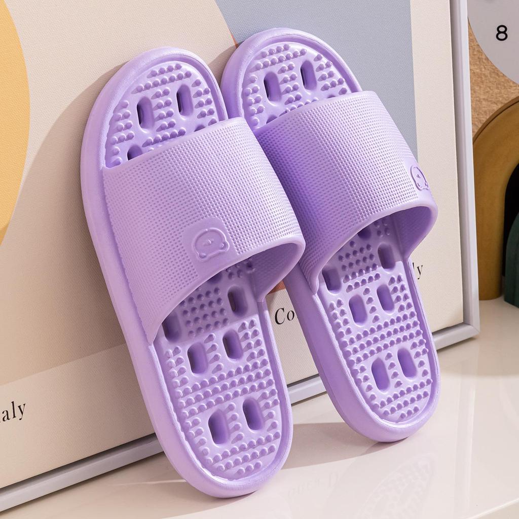 Qidashun Water-Draining Lightweight Unisex Summer Bathroom Slippers for Home