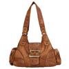 Spring and Summer Women's Leopard Print Washed Tote Bag, Multifunctional European and American Shoulder Bag, Fashionable Hand-held Crossbody Bag